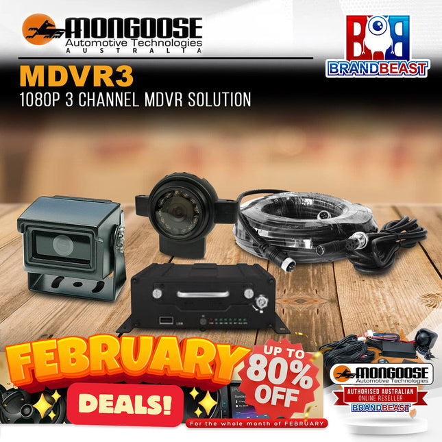 Mongoose MDVR 3 Channel Kit 1080p MDVR Solution