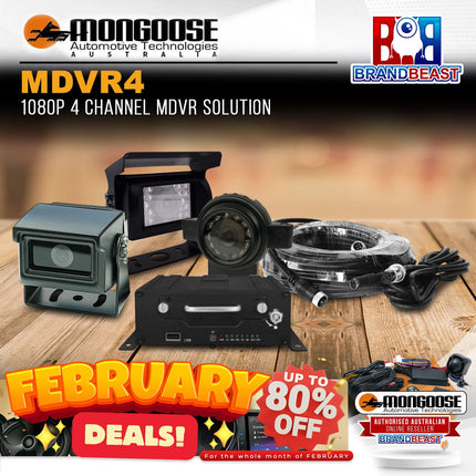 Mongoose MDVR 4 Channel Kit 1080p MDVR Solution