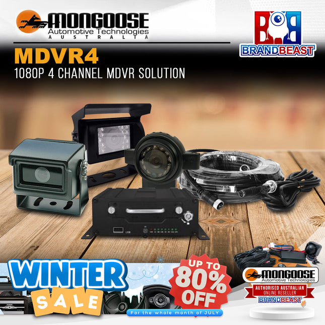 Mongoose MDVR 4 Channel Kit 1080p MDVR Solution