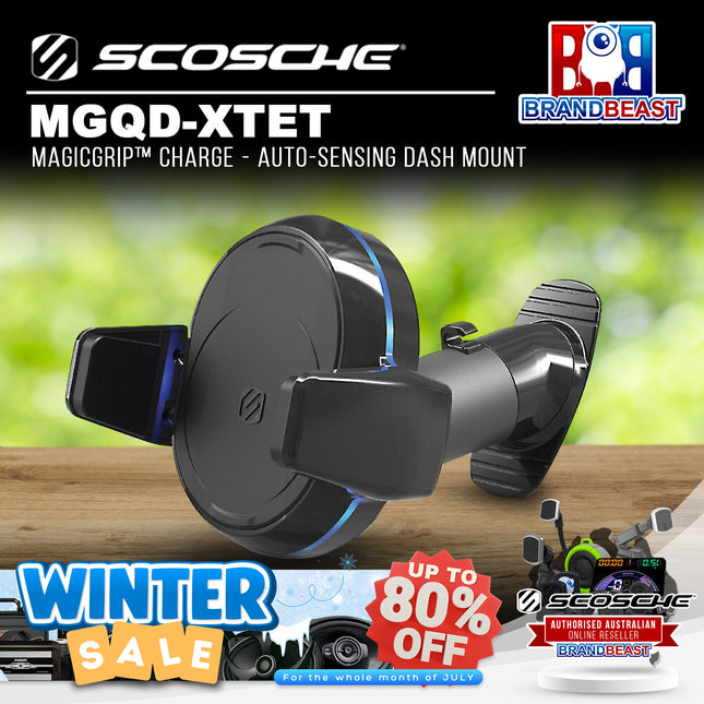Scosche MGQD-XTET MagicGrip™ Charge - Auto-Sensing Dash Mount