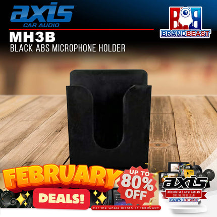 Axis MH3B Black ABS Microphone Holder