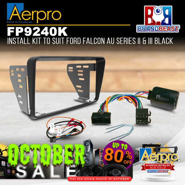 Aerpro FP9240K Double DIN Install Kit to Suit Ford Falcon AU Series 2/3