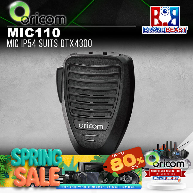 Oricom MIC110 Microphone IP54 suits DTX4300