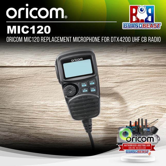 Oricom MIC120 Replacement Microphone for DTX4200 UHF CB Radio