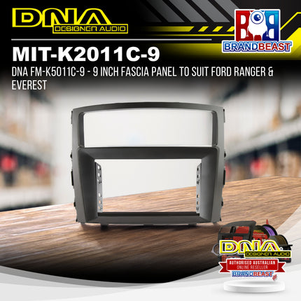 DNA MIT-K2011C-9 - 9 Inch Fascia Panel To Suit Mitsubishi Pajero