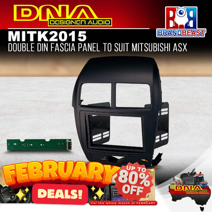 DNA MIT-K2015 Double DIN Fascia Panel To Suit Mitsubishi ASX