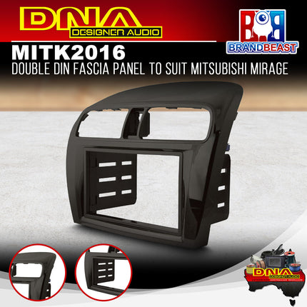 DNA MIT-K2016 Double DIN Fascia Panel To Suit Mitsubishi Mirage