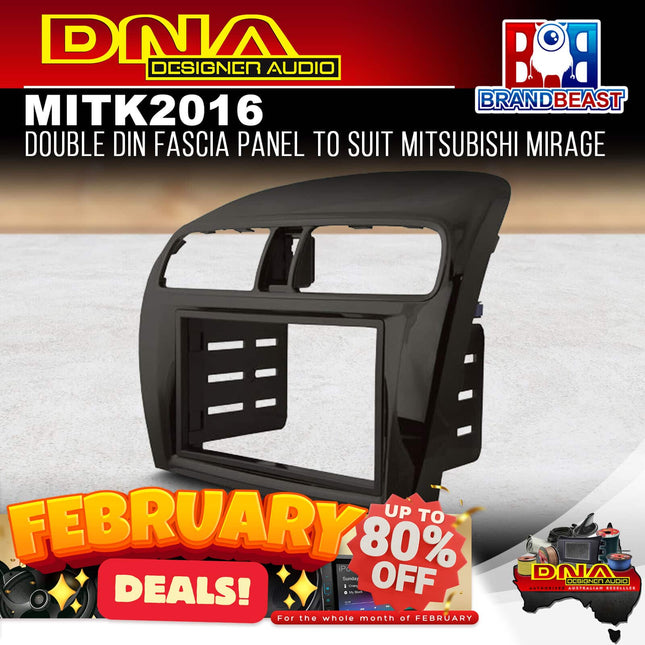 DNA MIT-K2016 Double DIN Fascia Panel To Suit Mitsubishi Mirage