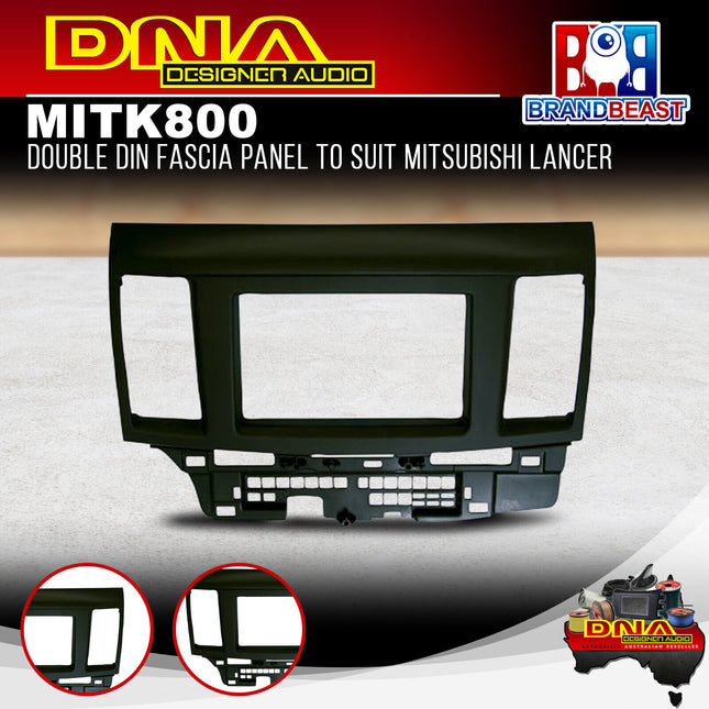 DNA MIT-K800 Double DIN Fascia Panel To Suit Mitsubishi Lancer