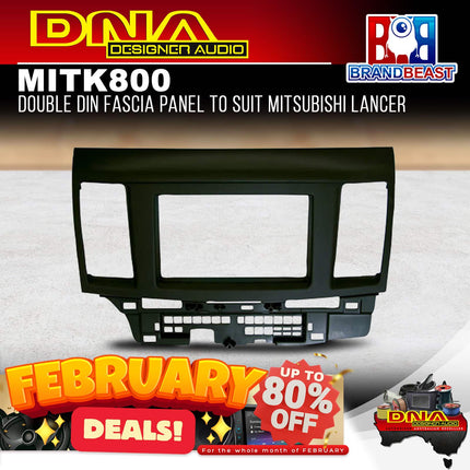 DNA MIT-K800 Double DIN Fascia Panel To Suit Mitsubishi Lancer