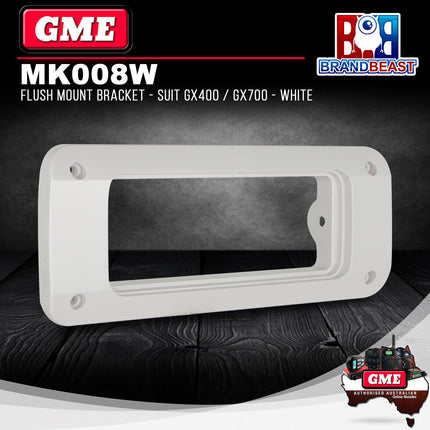 GME MK008W Flush Mount Bracket Suit GX400/GX700 White