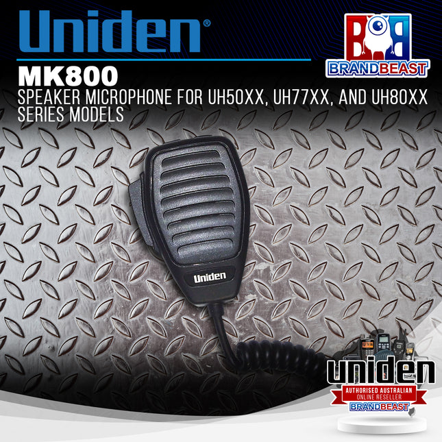 Uniden MK800 Speaker Microphone for UH50xx, UH77xx, and UH80xx Series Models