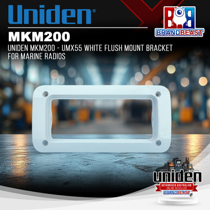 UNIDEN MKM200 - UMX55 White Flush Mount Bracket for Marine Radios