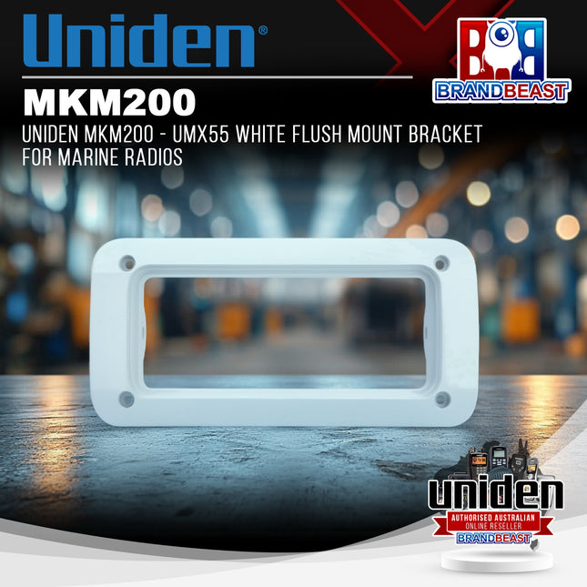 UNIDEN MKM200 - UMX55 White Flush Mount Bracket for Marine Radios