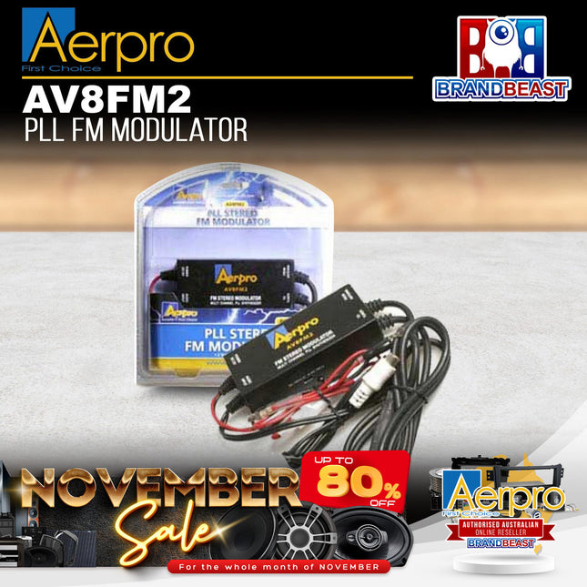 Aerpro AV8FM2 PLL Stereo FM Modulator
