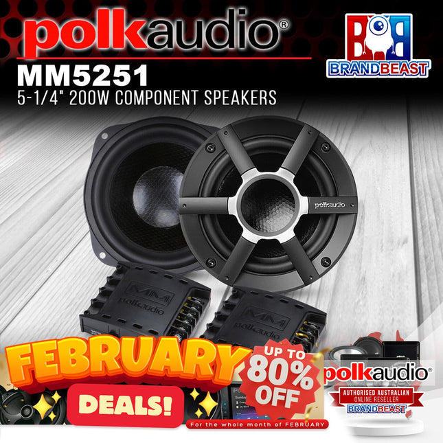 Polk Audio MM5251 5-1/4&quot; 200W Component Speakers