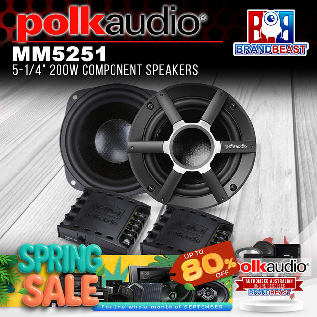 Polk Audio MM5251 5-1/4" 200W Component Speakers