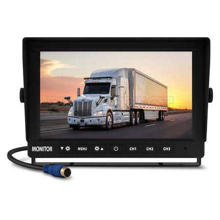 Mongoose MM73A 7" AHD 1080P Monitor with 3 Camera Input