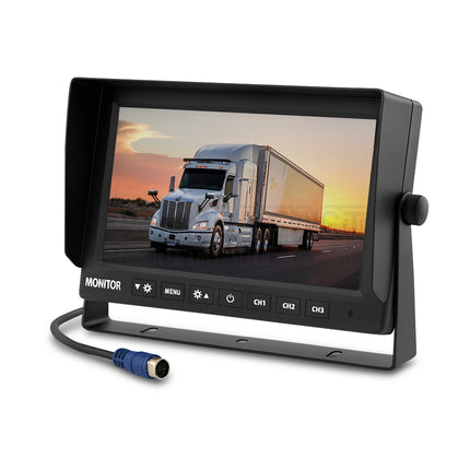 Mongoose MM73A 7" AHD 1080P Monitor with 3 Camera Input