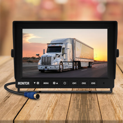 Mongoose MM73A 7" AHD 1080P Monitor with 3 Camera Input