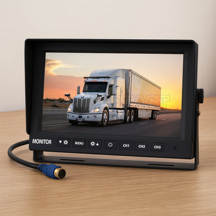 Mongoose MM93A 9" AHD 1080P Monitor with 3 Camera Input