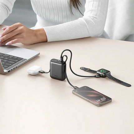 Mcdodo MMC2550 10000mAh Mini Power Bank Built-In USB-C Lightning