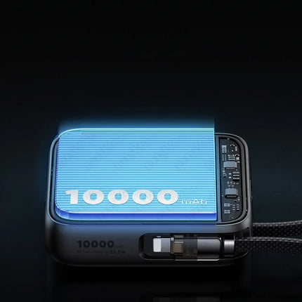 Mcdodo MMC2550 10000mAh Mini Power Bank Built-In USB-C Lightning