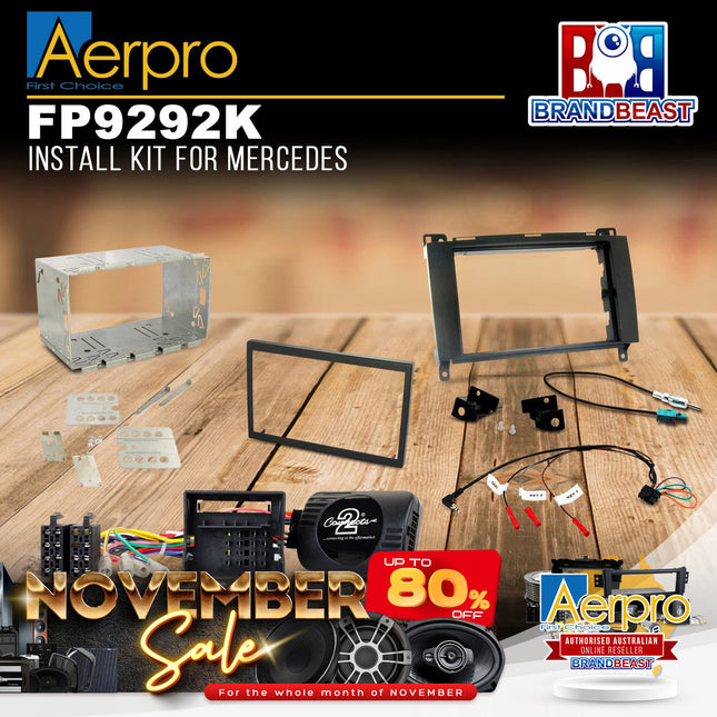 Aerpro FP9292K Double DIN Install Kit Suit Various Mercedes Vehicles
