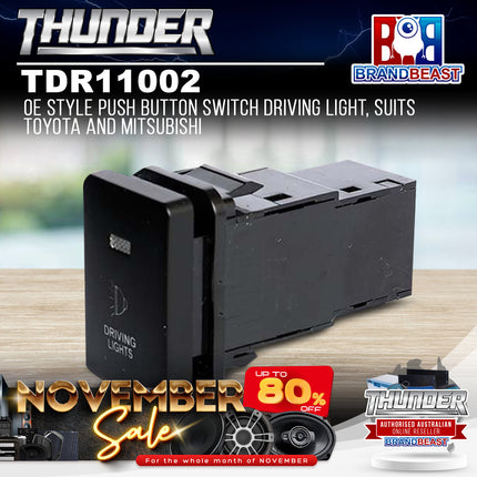 Thunder TDR11002 OE Style Push Button Switch Driving Light