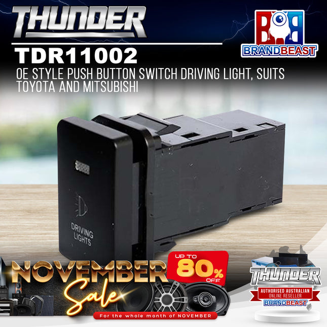 Thunder TDR11002 OE Style Push Button Switch Driving Light