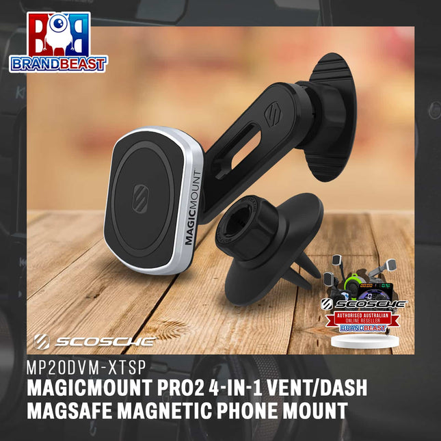 Scosche MP2ODVM-XTSP MagicMount Pro2 4-In-1 Vent/Dash MagSafe Magnetic Phone Mount