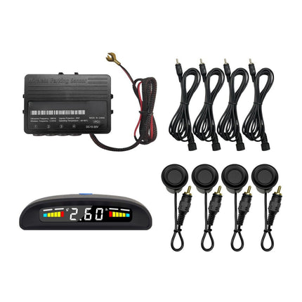 Mongoose MPFSWB-D Wireless Front Parking Sensor Kit with Colourful LCD Display - Black