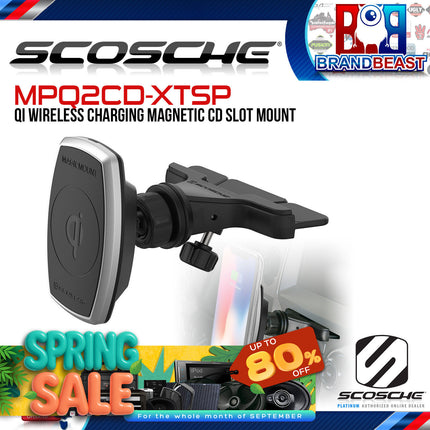 Scosche MPQ2CD-XTSP MagicMount Pro - Wireless Charging Magnetic CD Mount