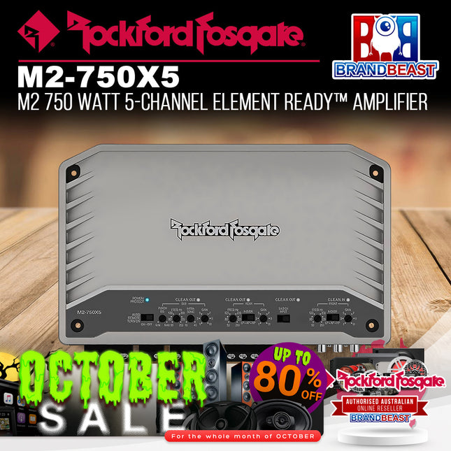 Rockford Fosgate M2-750X5 M2 750 Watt 5-Channel Element Ready™ Amplifier