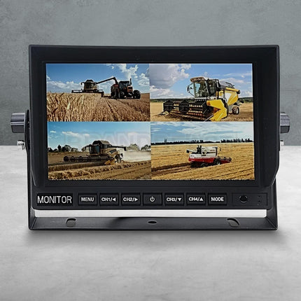 Mongoose MQ94A 9" AHD 1080P Quad Monitor with 4 Camera Input