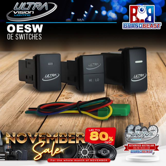 Ultra Vision Lighting SW800 OE Switch To Suit FJ Cruiser/Fortune/Hilux/LC Series/HiAce/GGN15R/GGN25R