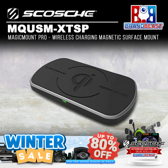 Scosche MQUSM-XTSP MagicMount Pro - Wireless Charging Magnetic Surface Mount