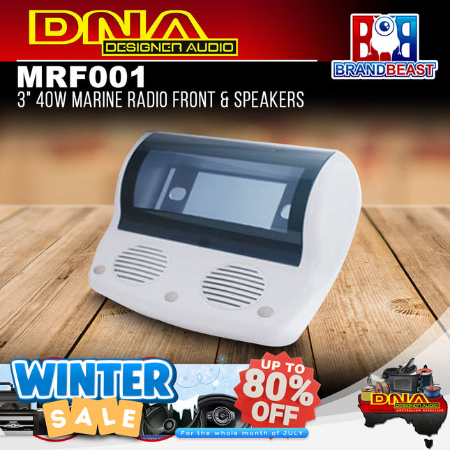 DNA MRF001 3" 40W Marine Radio Front & Speakers