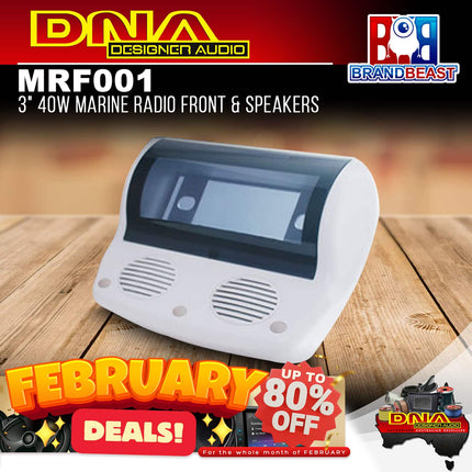 DNA MRF001 3&quot; 40W Marine Radio Front &amp; Speakers