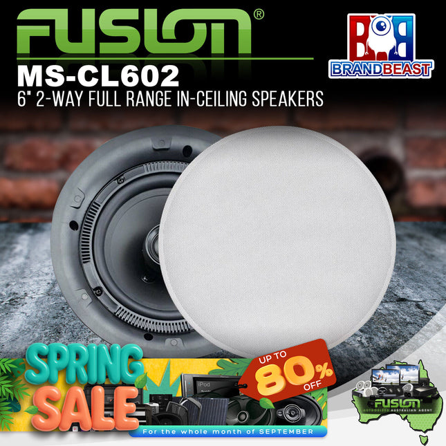 Fusion MS-CL602 6" 2-Way Full Range In-Ceiling Speakers
