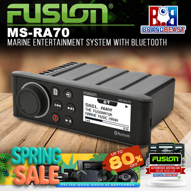 Fusion MS-RA70 Marine Entertainment System With Bluetooth