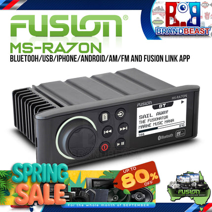 Fusion MS-RA70N Marine Entertainment System with Bluetooth and NMEA 2000