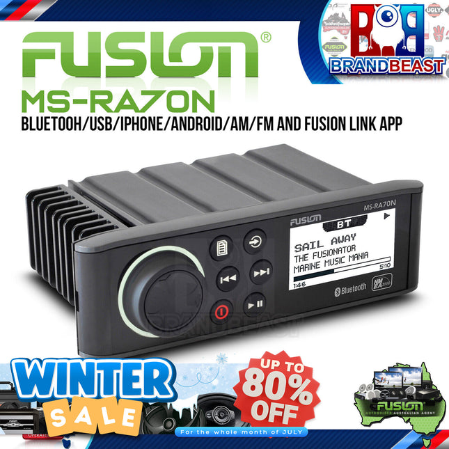 Fusion MS-RA70N Marine Entertainment System with Bluetooth and NMEA 2000