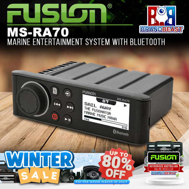 Fusion MS-RA70 Marine Entertainment System With Bluetooth