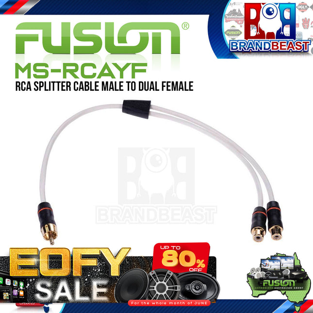 Fusion MS-RCAYF RCA Splitter Cable Male to Dual Female