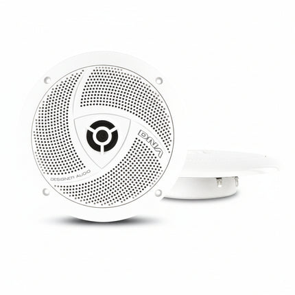 DNA MS650W 6.5" 100W Slimline Ultra Slim Marine Speakers White - Pair