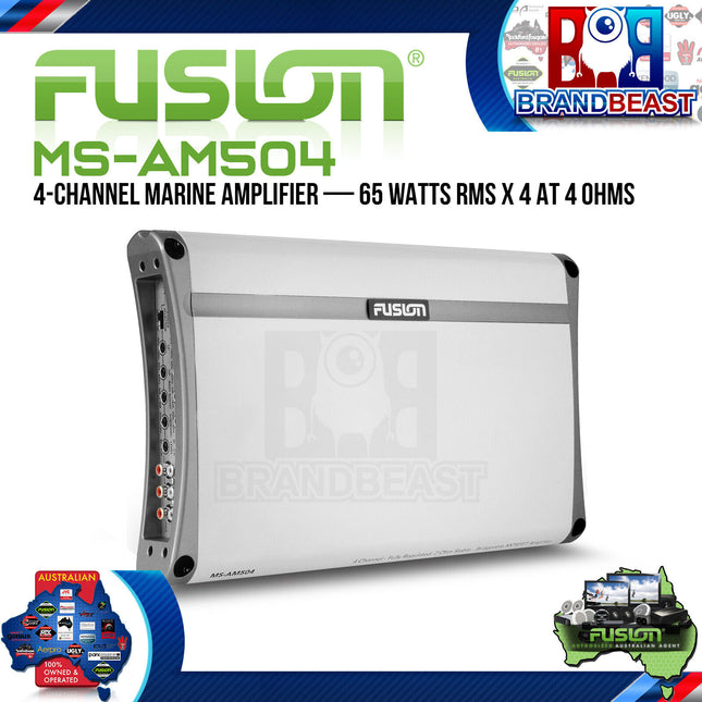 Fusion MS-AM504 500W 4 Channel Marine Amplifier