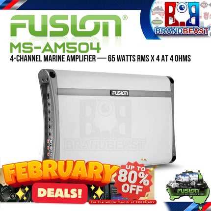 Fusion MS-AM504 500W 4 Channel Marine Amplifier