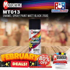 Motortech MT013 250G Enamel Spray Paint Matt Black