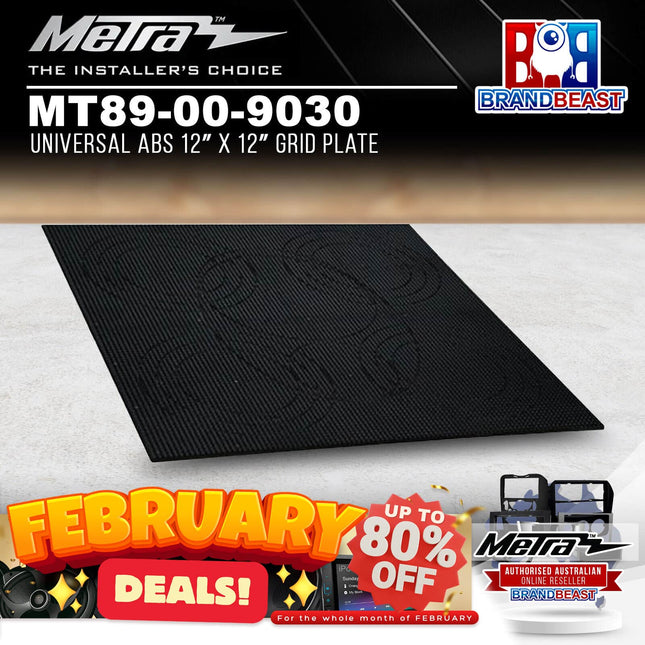 Metra MT89-00-9030 Universal ABS 12‚Ä≥ X 12‚Ä≥ Grid Plate